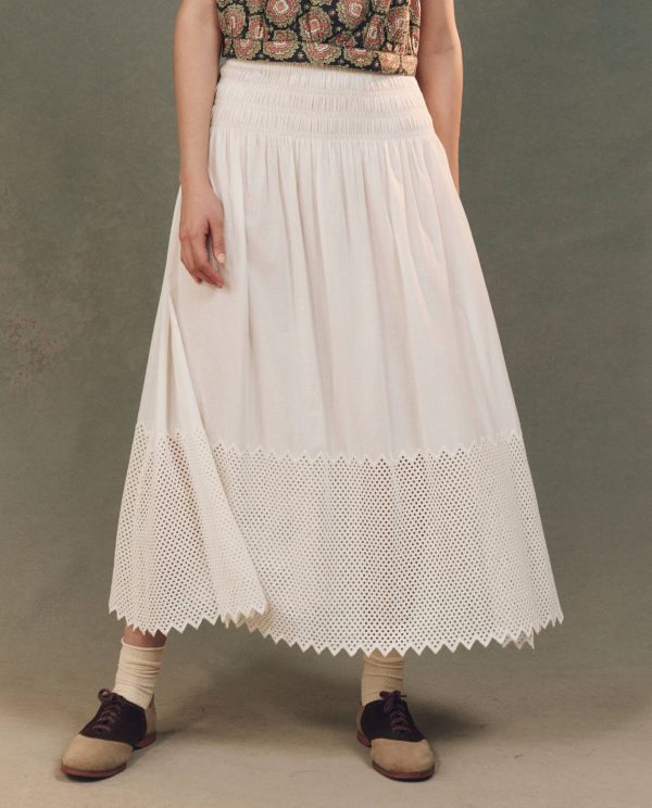 The Canary Skirt with Honeycomb Eyelet.