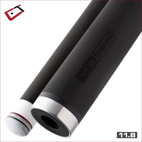 Cuetec Cynergy CT-15K 11.8mm Carbon Fiber Low Deflection Pool Cue Shaft – 3/8 x 14 (21.3mm Joint)