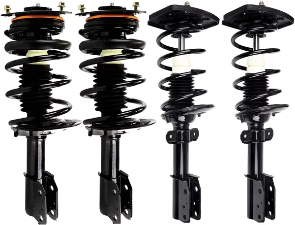 Bodeman 4PC Complete Front and Rear Strut & Coil Spring Assembly for 2000-2011 Chevy Impala (Exc.SS), 2000-2007 Monte Carlo and 1998-2002 Oldsmobile Intrigue – 16 Wheels Only