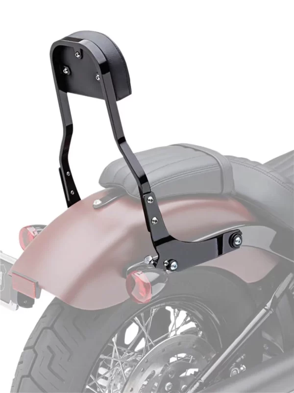 Cobra Detachable 14 High Square Pad Black Sissy Bar Backrest Kit (602-2042B)