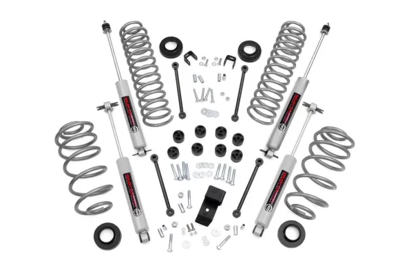 Rough Country 3.25 Lift Kit (fits) 1997-2002 Jeep Wrangler TJ | 4CYL | N3 Shocks | Suspension System | 641.20