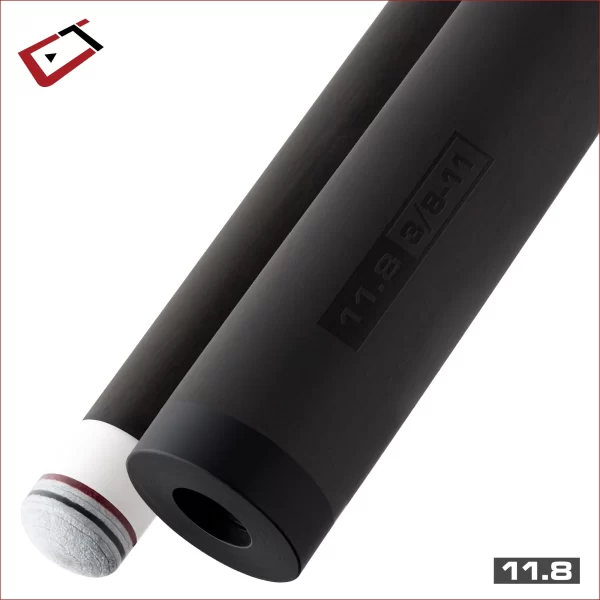 Cuetec Cynergy CT15K 11.8mm Carbon Fiber Low Deflection Pool Cue Shaft – 3/8 x 11