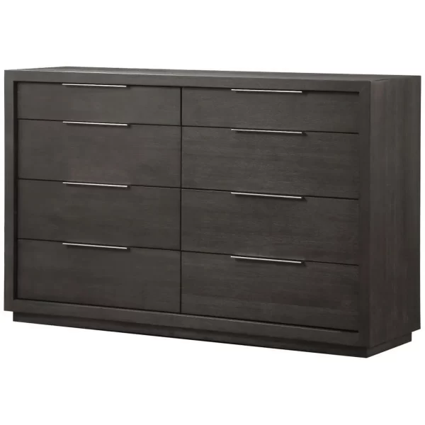 Bowery Hill 8 Drawer Dresser in Distressed Basalt Gray